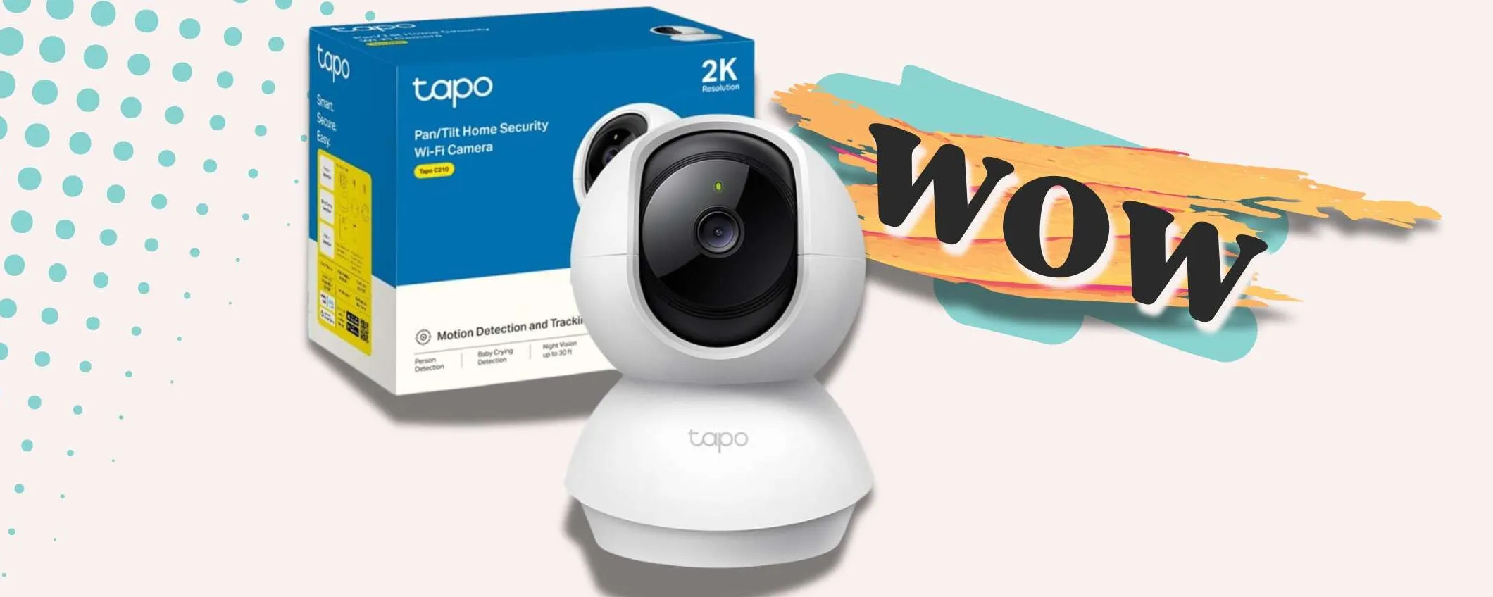 SCONTO a TEMPO per la telecamera WiFi a 360°: concentrato di sicurezza