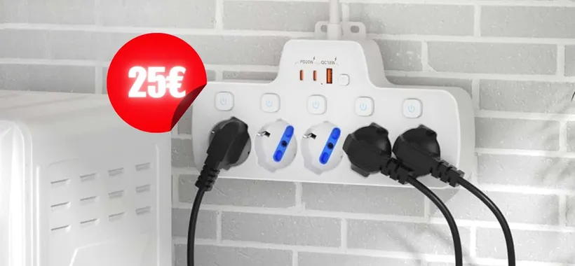 Geniale multipresa che ti salva dal CAOS: 25€ per 8 entrate smart