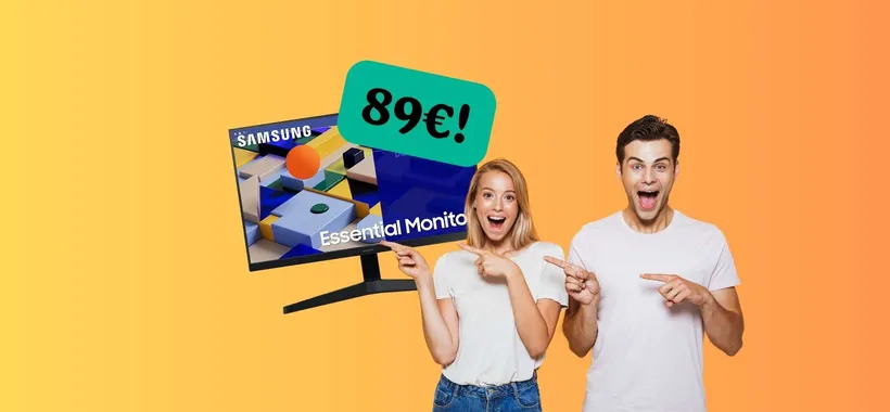 Samsung Monitor Essential a soli 89€ è FOLLIA su Amazon