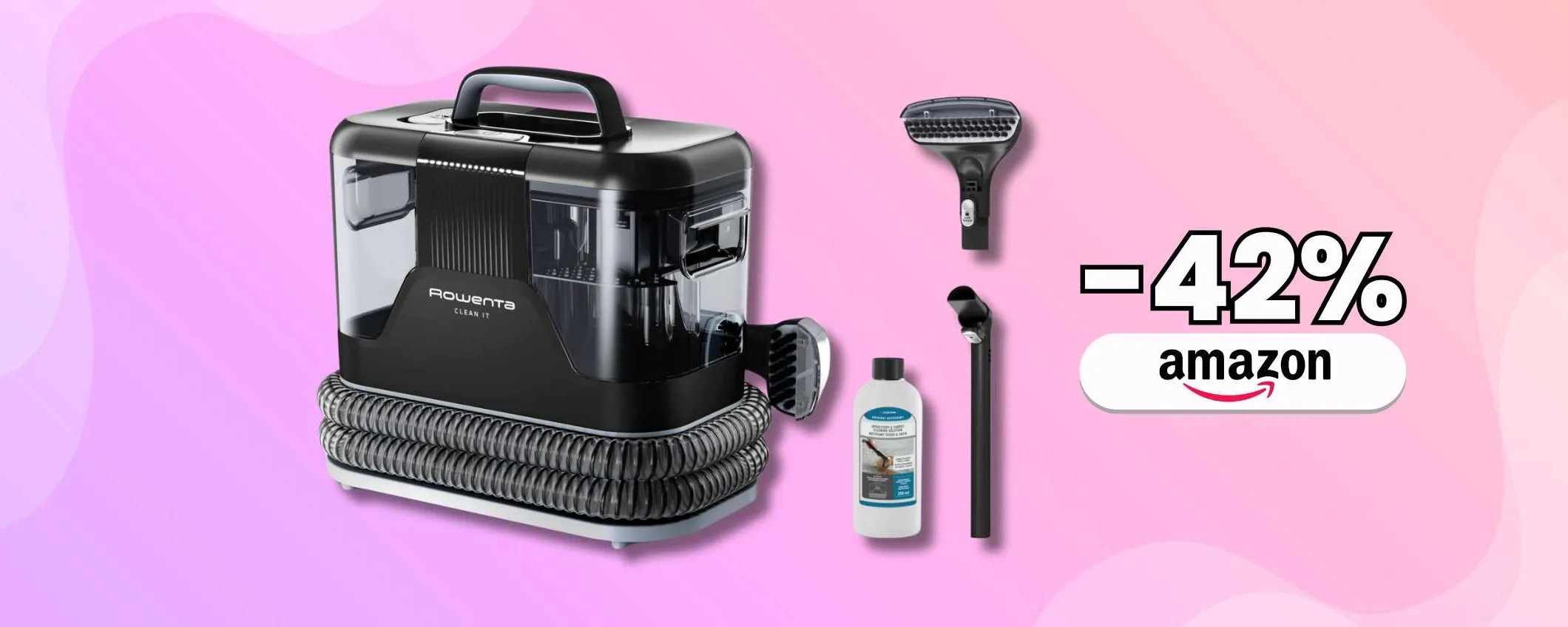 Tappeti e divani pulitissimi con il Rowenta Clean It, su Amazon in sconto