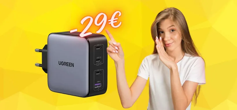 OFFERTA SUPER di Amazon per questo caricatore USB da 100W e 4 uscite (29€)