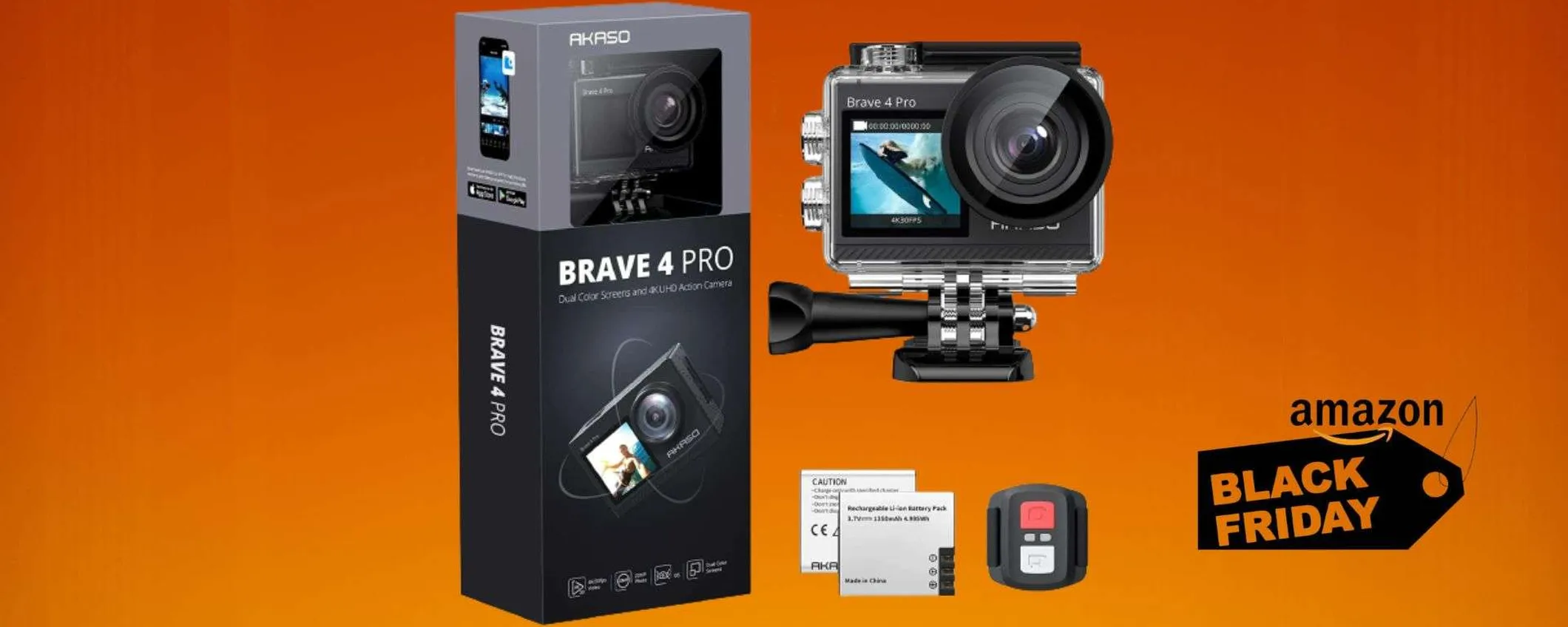 Action Cam impermeabile ad un PREZZO FOLLE su Amazon: tua a meno di 90€