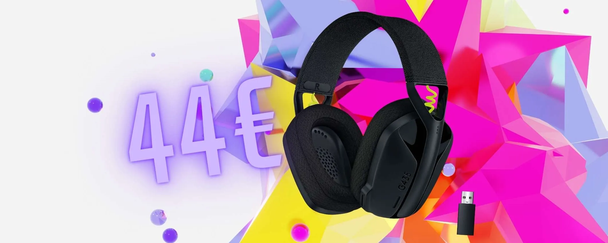 Logitech G G435 LIGHTSPEED: cuffie gaming wireless a PREZZO WOW