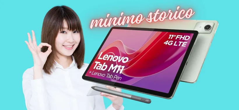 Lenovo Tab M11: tablet PREMIUM da 11" e 128GB al PREZZO più BASSO