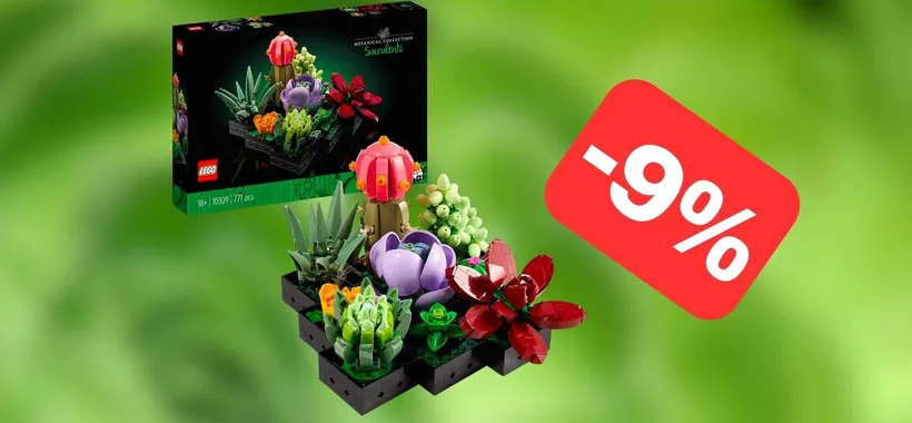 Set LEGO Piante Grasse Artificiali in SCONTO su Amazon