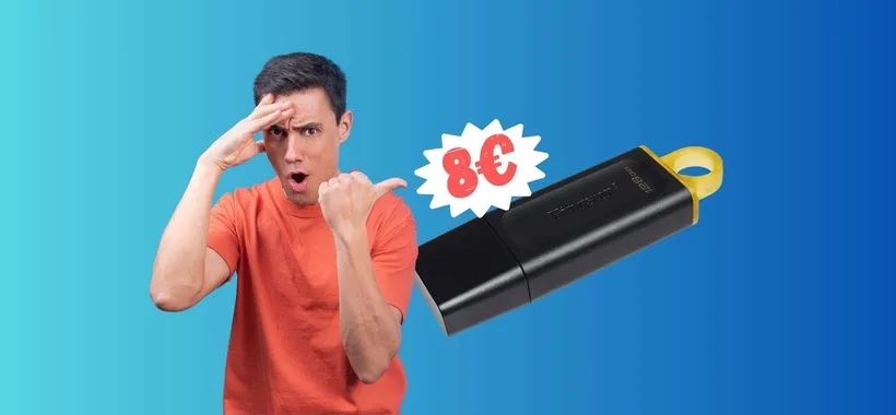 Kingston REGALA una USB VELOCISSIMA da 128GB, ora 8€