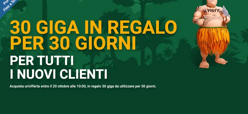 Kena Mobile: 30GB per 1 mese ai nuovi clienti