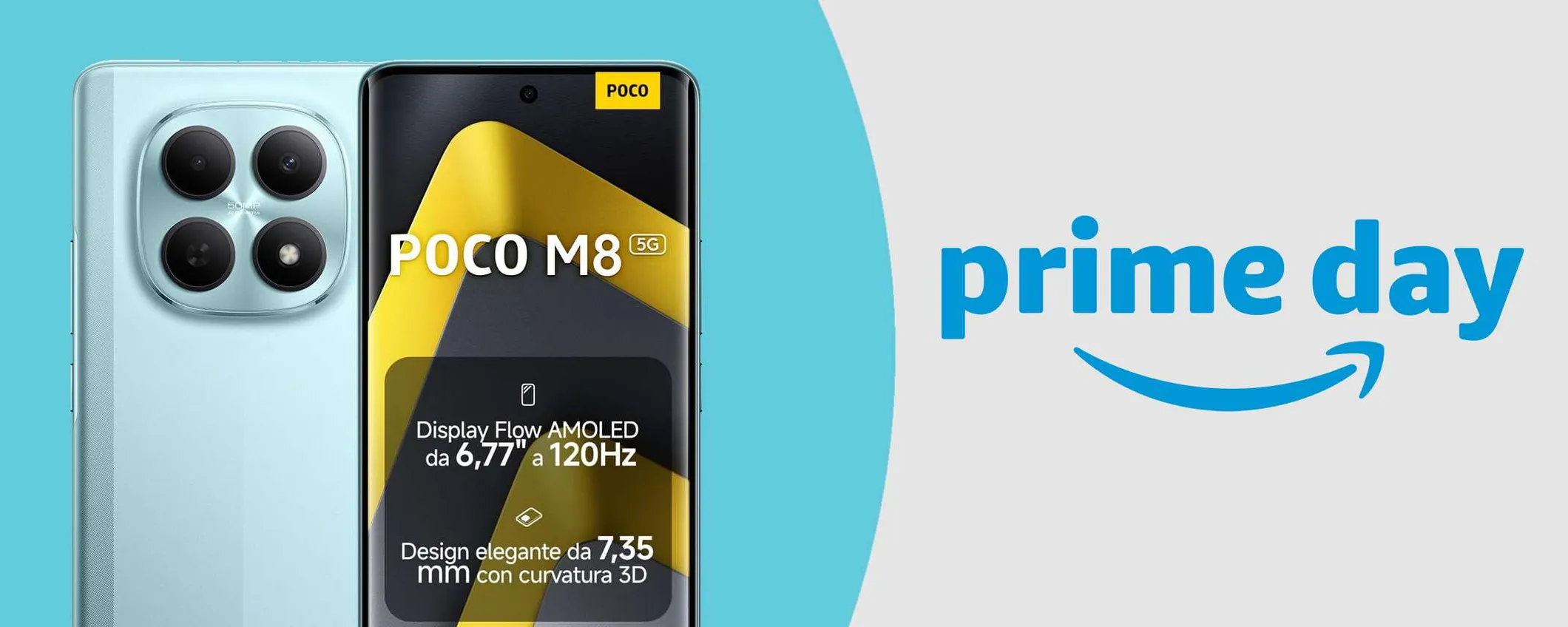 Un medio gamma che ha tutto: POCO M8 5G scontato per il Prime Day