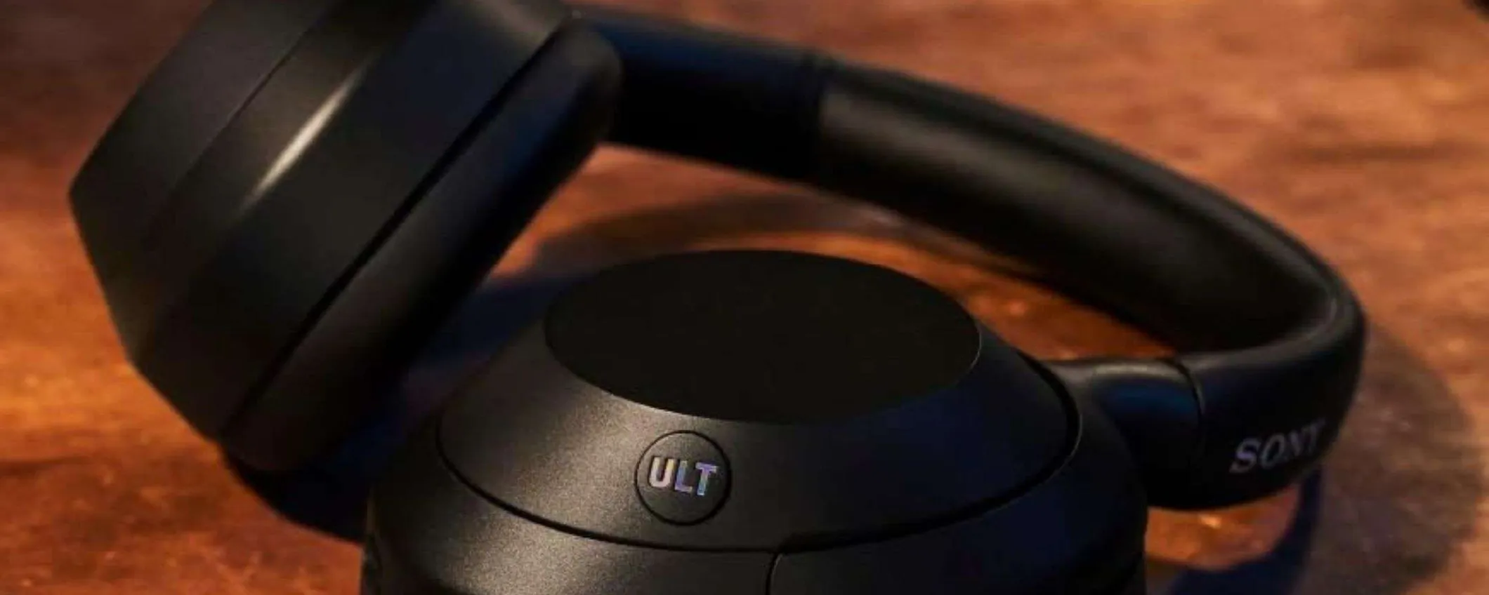 Sony ULT WEAR: le cuffie con BASSI POTENTI e ANC al 42% in meno su Amazon