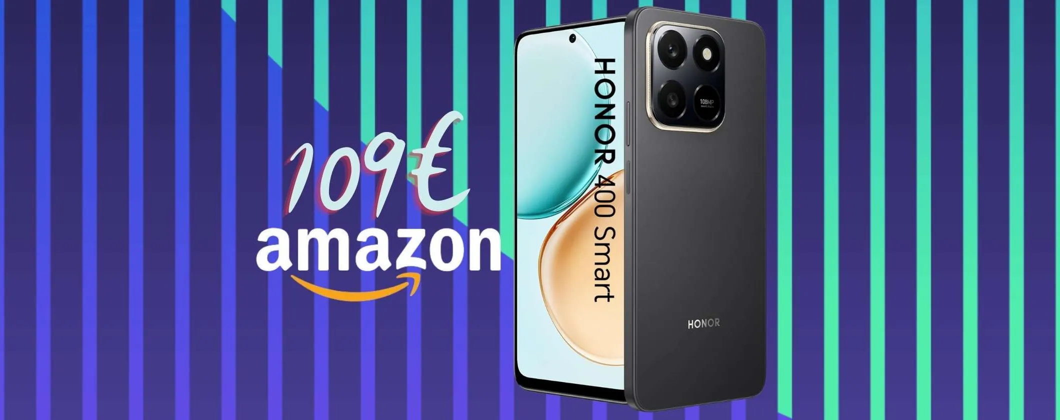 HONOR 400 Smart solo oggi a 109€ su Amazon, è un'offertona