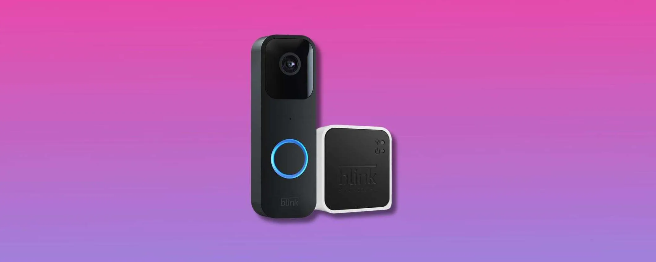 Blink Video Doorbell con Sync Module 2 a 41,99€: videocitofono smart con Alexa e rilevamento movimenti