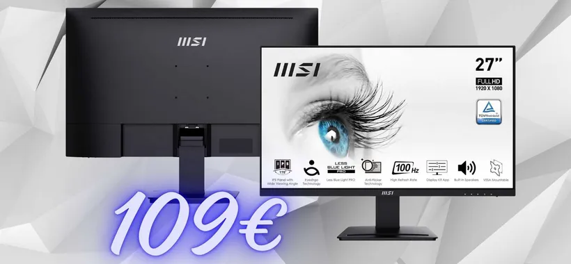 MSI PRO: monitor da 27 pollici FHD con protezione per gli occhi (109€)