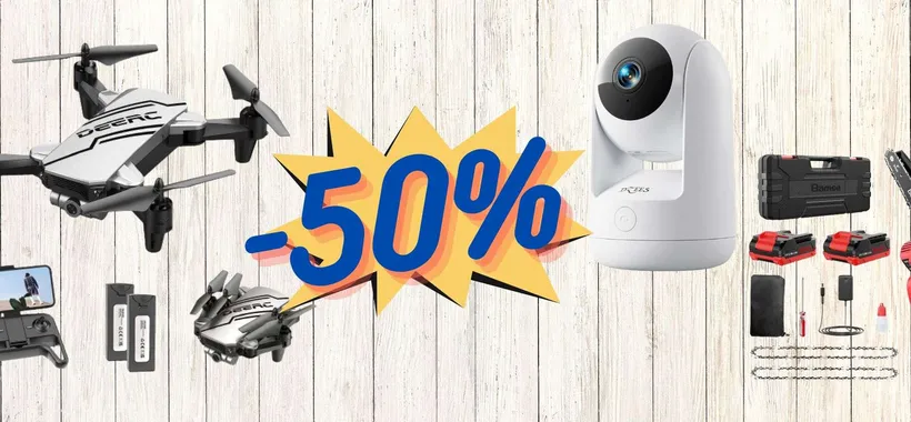 Amazon TUTTO A METÀ PREZZO: occasioni assurde da 10€ a 50€ (promo a tempo)