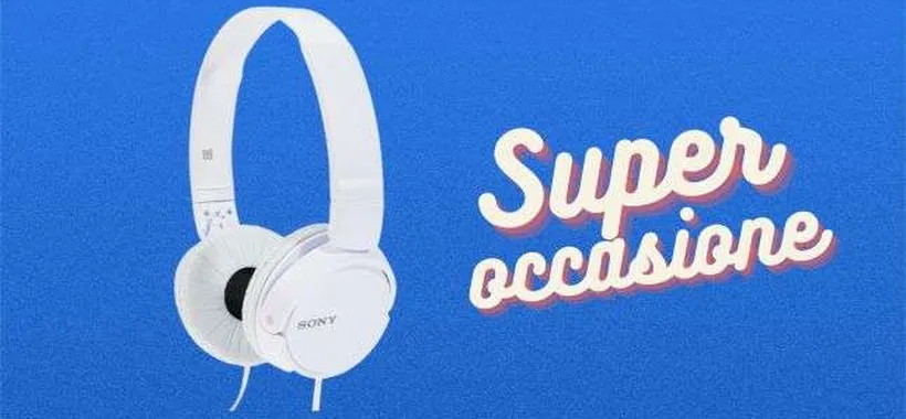 Cuffie Sony in offerta: il prezzo crolla sotto i 10€, sono regalate
