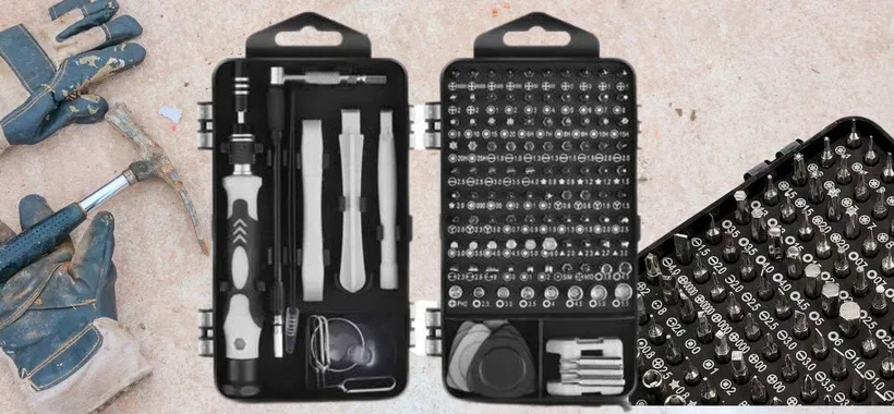 Cacciavite in kit 115 in 1 a 12€: sconto WOW a tempo super limitato (-40%)