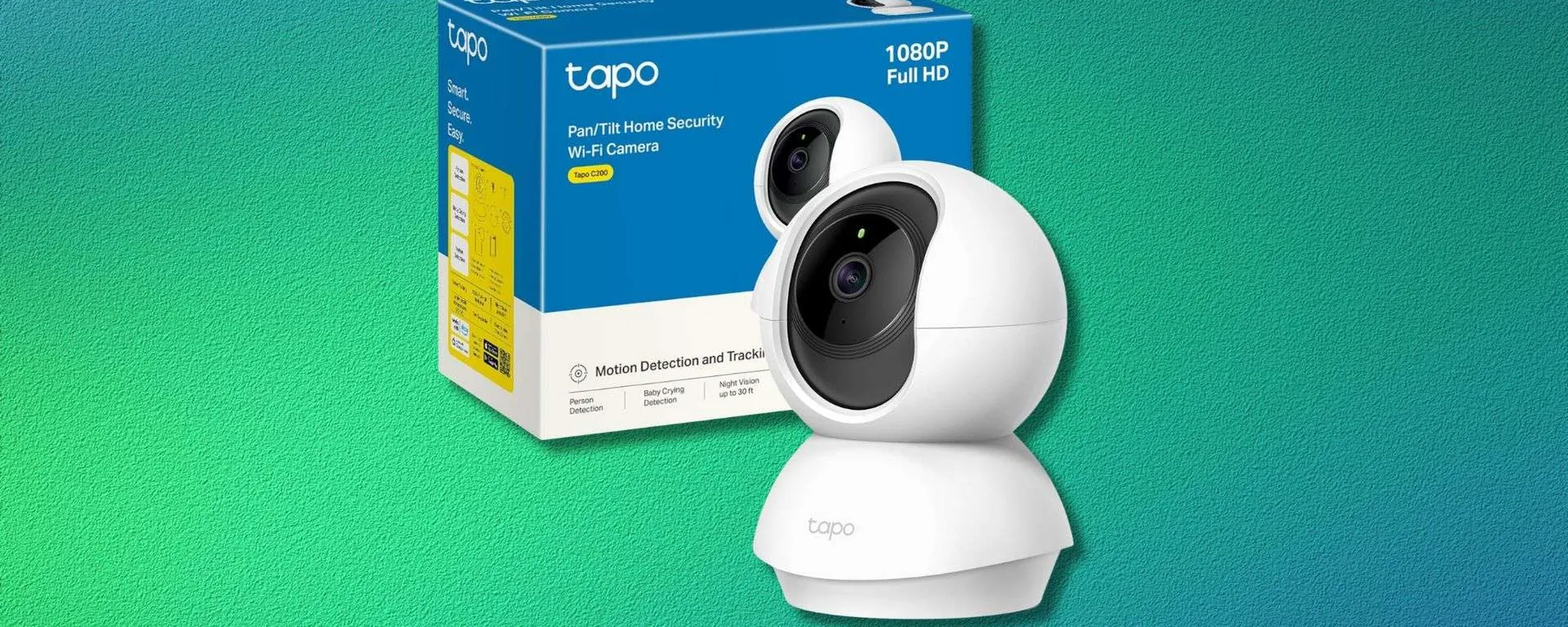 Tapo C200 in forte sconto su Amazon: videocamera di sorveglianza completa a meno di 20€