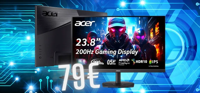 Monitor da gaming acer Nitro da 23,8" con risposta di 0,5ms per dominare le partite