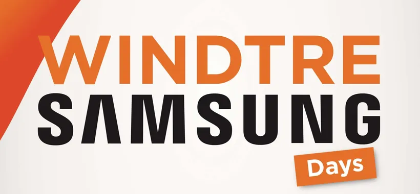 Samsung Days: sconti fino a 90€ con WINDTRE