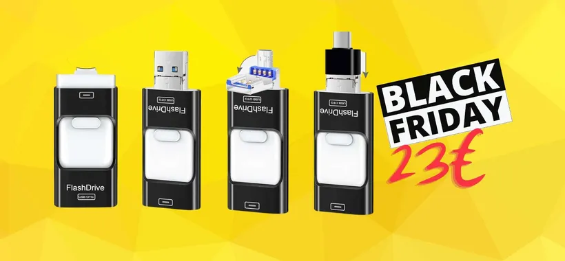 Chiavetta USB da 256GB per PC, Android e iPhone a SOLI 23€