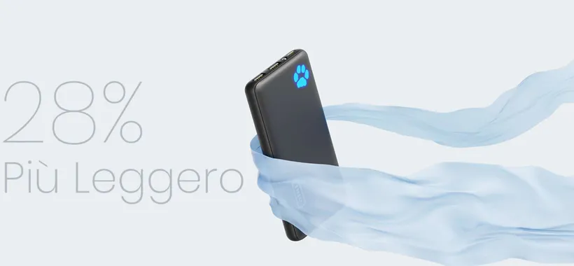 Power Bank sottilissimo a Ricarica Rapida con soli 15€ su Amazon