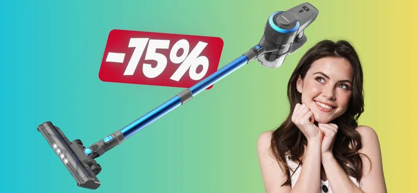 Aspirapolvere senza fili ultraleggero e potente in OFFERTA al 75%