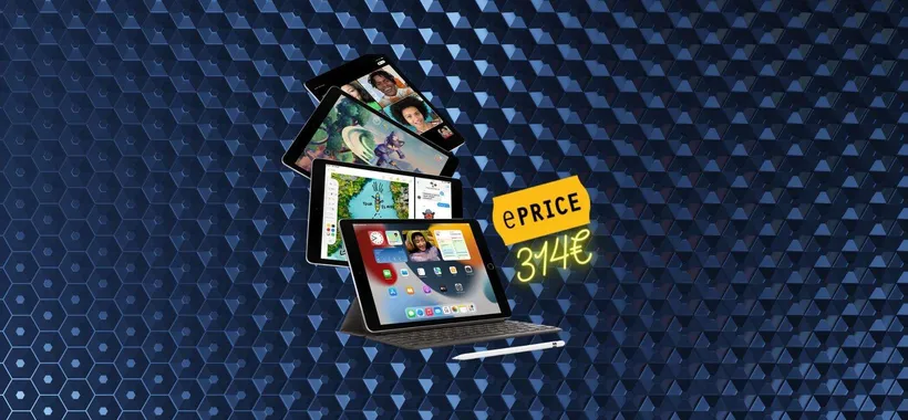 Apple iPad 9: grazie a ePRICE, per poche ore, lo acquisti a 341€