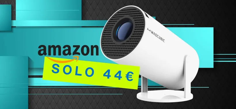 Mini proiettore 4K WiFi e Bluetooth: il cinema in casa con soli 44€