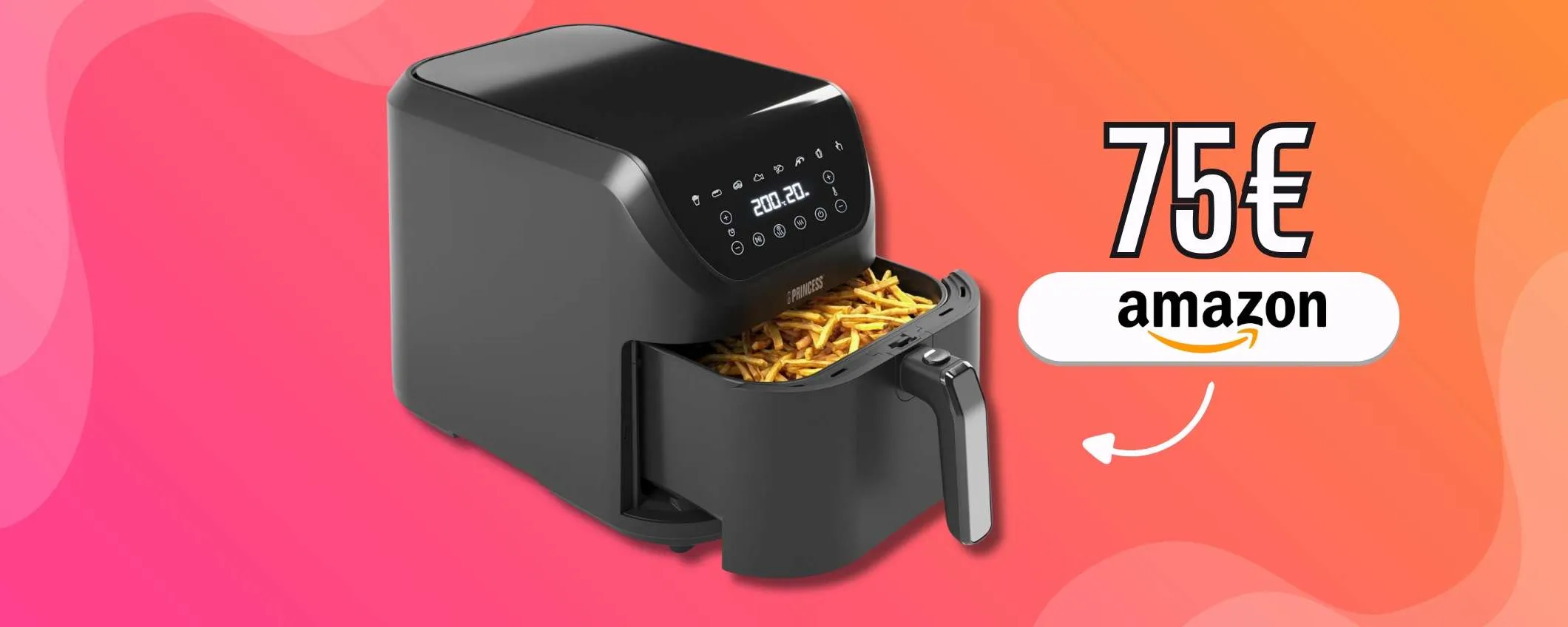 Poco spazio? Friggitrice ad aria 8L super slim con soli 75€