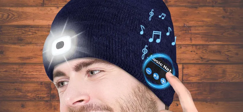 Il cappello con auricolari Bluetooth e torcia a 13€ SPOPOLA su Amazon