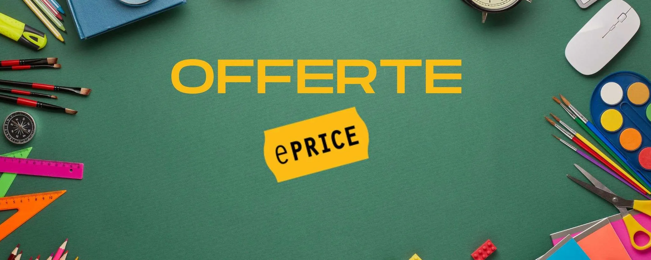 ePrice presenta il Back to: sconti su prodotti per scuola e ufficio