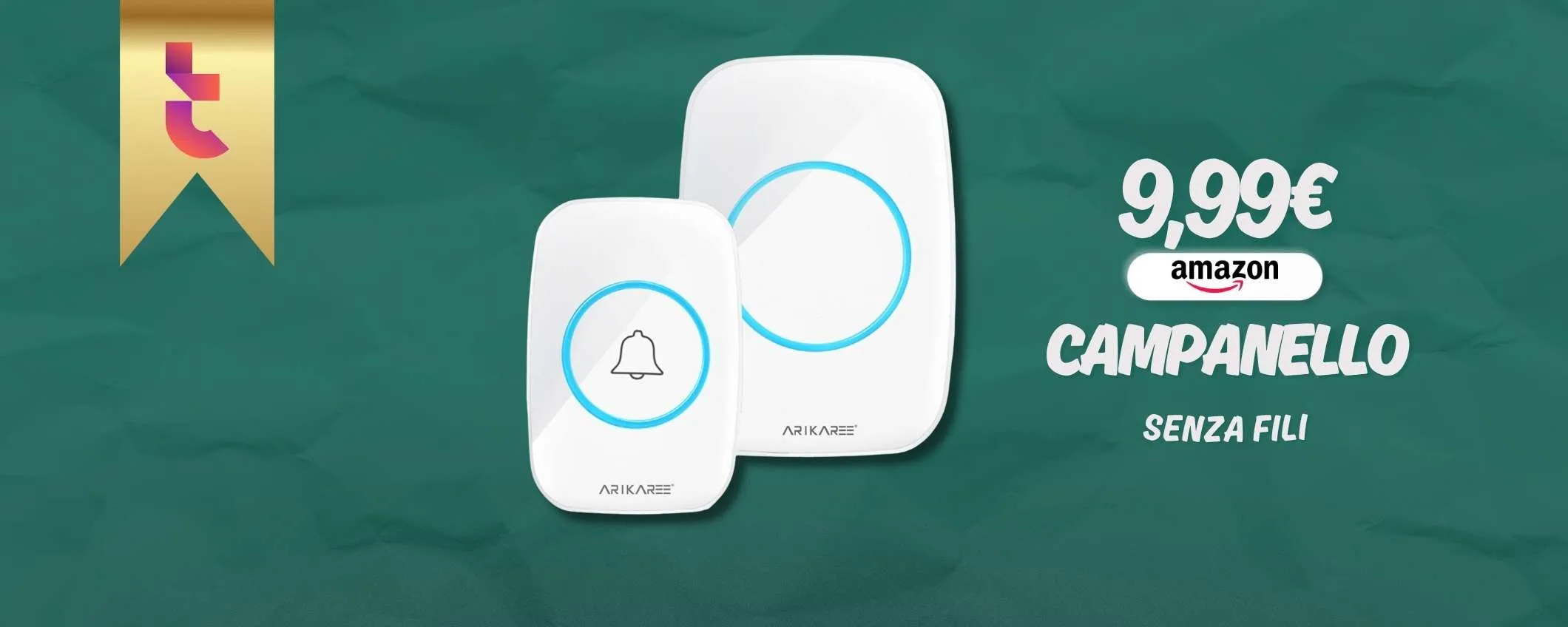 Campanello senza fili a 10€ cn cui aggiusti il citofono subito (Amazon)