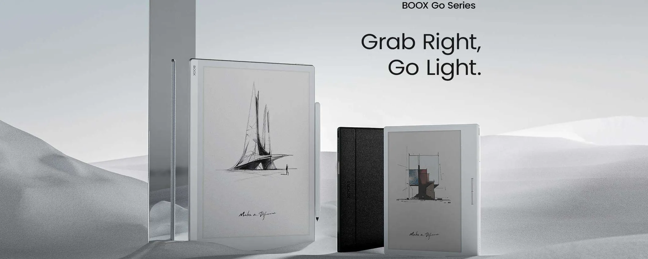 ONYX svela al pubblico la nuova serie BOOX Go con display E Ink