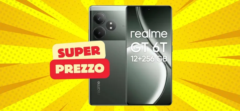 Realme Gt 6T 5G (12/256GB) è il mid-range da prendere al volo (-74€)
