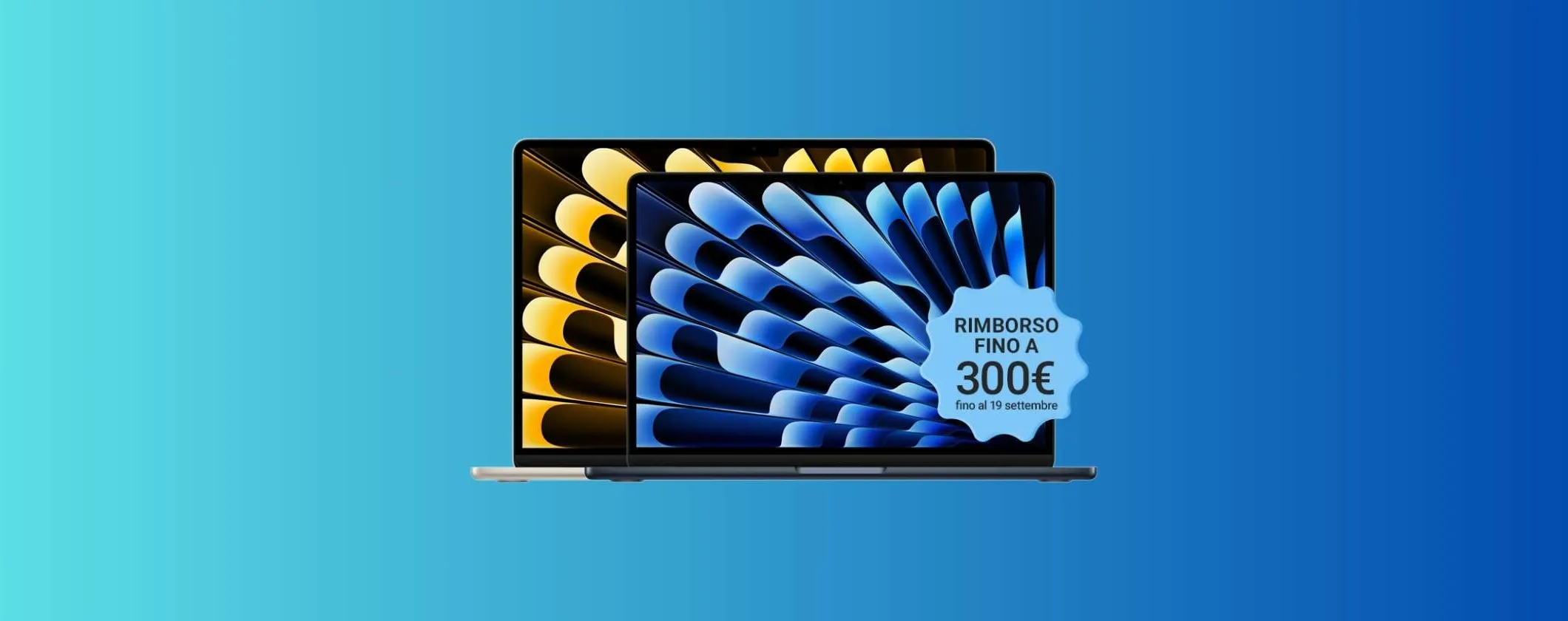 Apple MacBook Air 13 M2 a 999€ e RIMBORSO fino a 300€