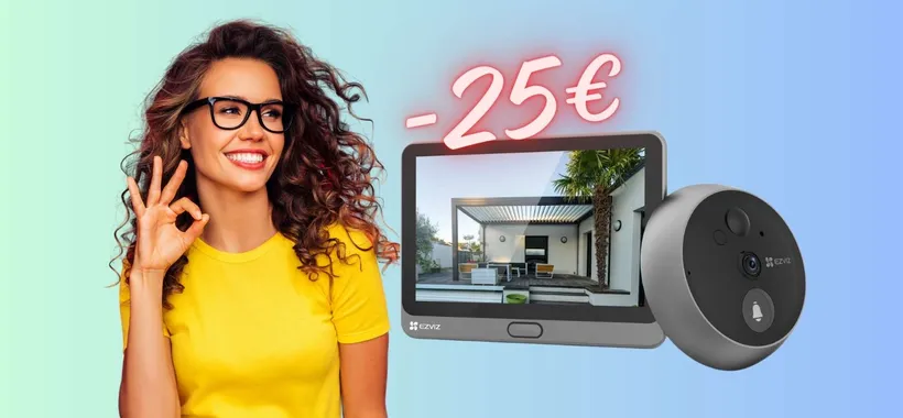 Spioncino digitale a batteria con display da 4,3" e visione notturna (-25€)
