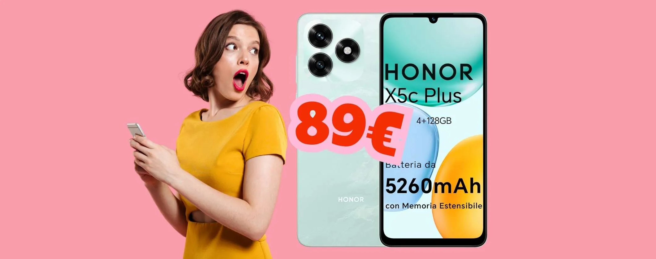 HONOR X5c Plus è lo smartphone super economico che non delude (89€)