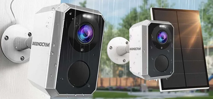 Videocamera 2K con faro e pannello solare: 100% wireless, prezzo SHOCK (39€)