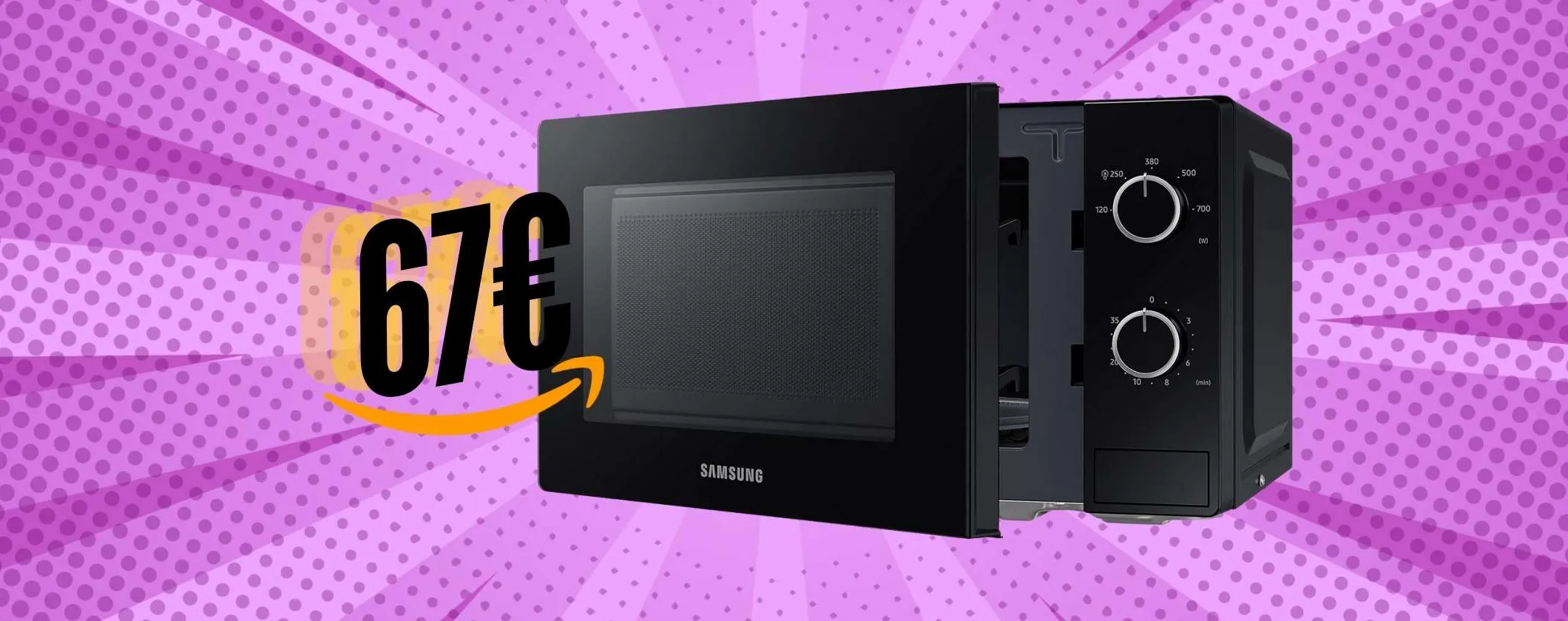Cuoci, scongela e riscalda in pochi istanti con il forno a microonde Samsung a 67€