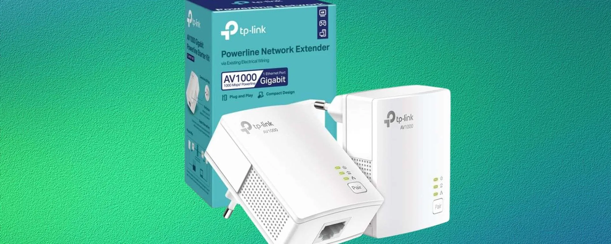TP-Link TL-PA717: Kit Powerline Gigabit a in offerta a solo €46,99