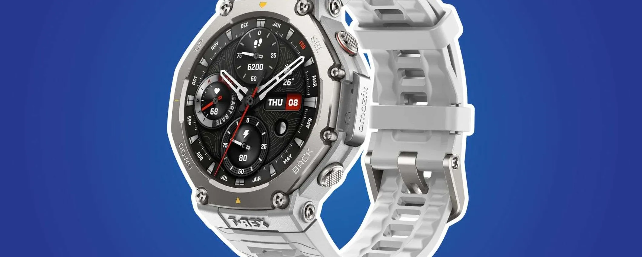 Amazfit T-Rex 3, prezzo in picchiata: AMOLED ultraluminoso, tanta autonomia e GPS a prova di avventura