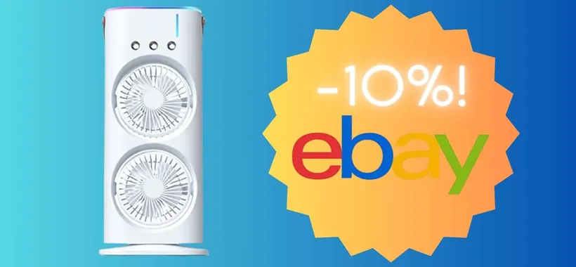 Un doppio ventilatore portatile in grado di rinfrescarti ovunque tu voglia: il prodotto top dell'estate ora in super sconto!