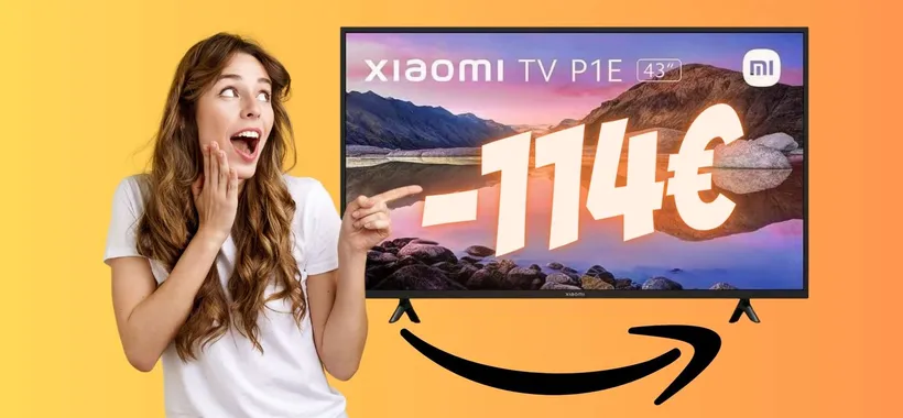 Xiaomi Smart TV P1E da 43 pollici a 114€ in MENO, prezzo da SOGNO