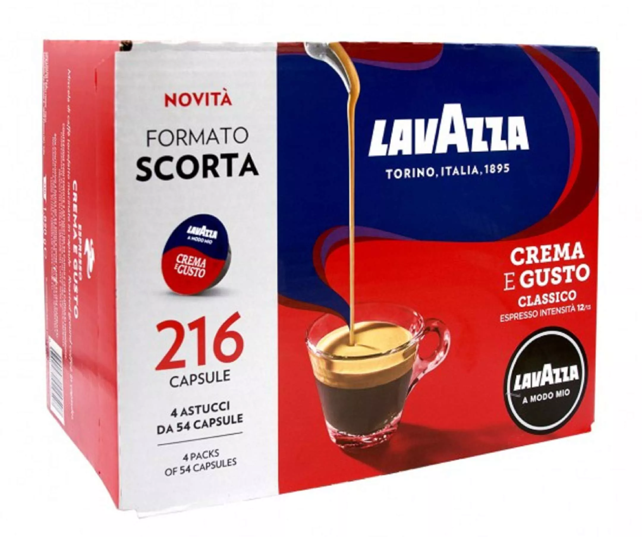 216 cialde caffè Lavazza miscela Crema e Gusto: su  le acquistate a  16cent ciascuna!