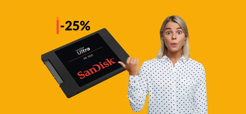 SSD SanDisk 500GB: difficile credere che ora costi appena 63€