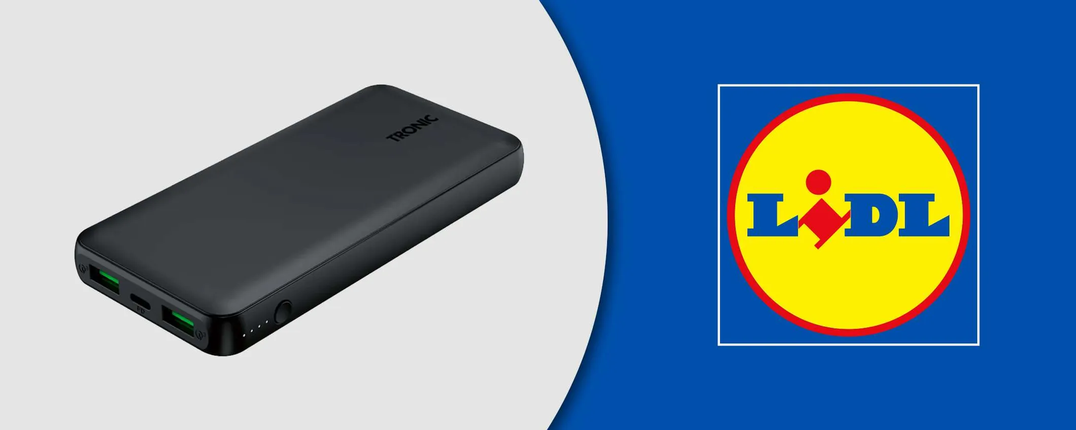La power bank salva-viaggio è in offerta da Lidl: 10.000 mAh a 8€