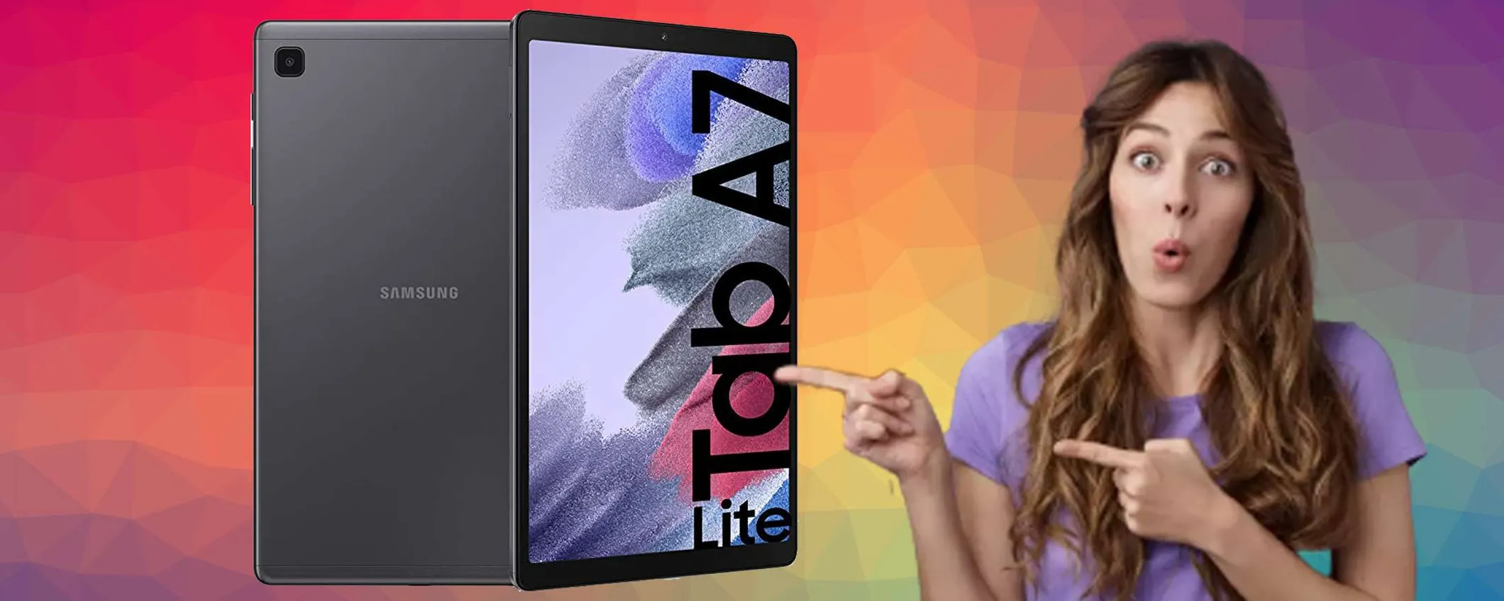 Samsung Galaxy Tab A7 Lite da 32 GB: prezzo BOMBA su Amazon (-29%)