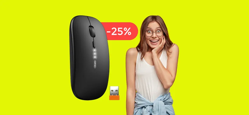 Mouse wireless silenzioso e preciso: con appena 14€ è il migliore