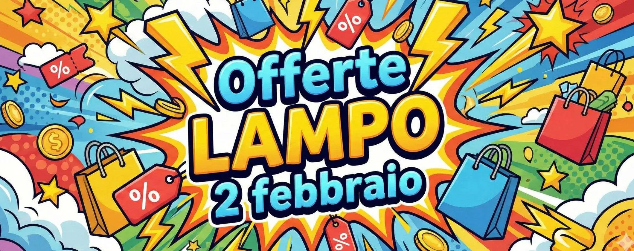 Offerte lampo Amazon SBRICIOLA prezzi: le occaisoni del 2 febbraio