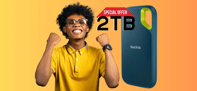 SanDisk Extreme: SSD portatile da 2TB a un SUPER PREZZO su Amazon