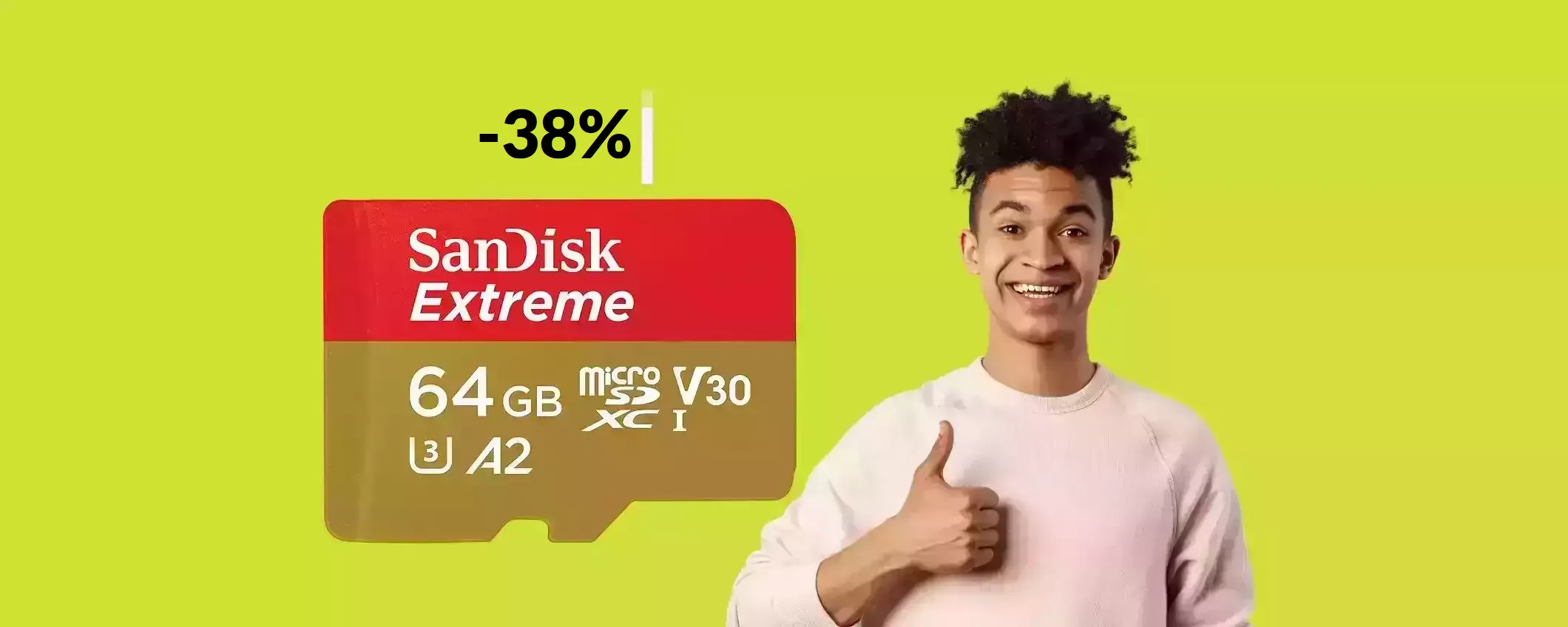 MicroSD SanDisk 64GB: un vero e proprio REGALO a soli 17€